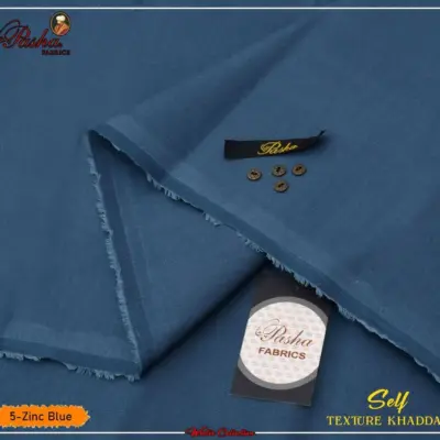 Men’s Unstitched Khaddar Textured Winter Suit – Turquoise (4.5 Meter Premium Fabric)