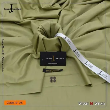 Men’s Unstitched Boski Plain Suit – Green (4 Meter Fabric)