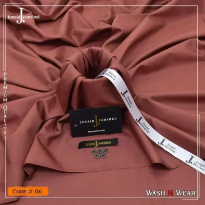 Men’s Unstitched Boski Plain Suit – Peach (4 Meter Fabric)