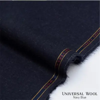 Men’s Unstitched Wool Plain Suit – Blue (4 Meter Fabric)