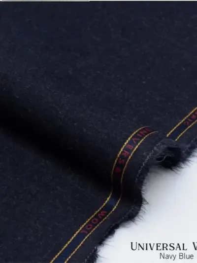 Men’s Unstitched Wool Plain Suit – Blue (4 Meter Fabric)