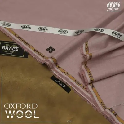 Men’s Pink Wool Plain Unstitched Suit – Winter Collection