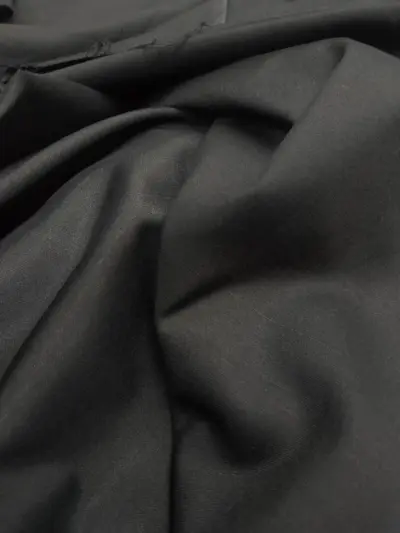 Men’s Black Wash and Wear Plain Unstitched Suit – All Season