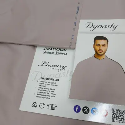 Men’s Pink Wash and Wear Plain Unstitched Suit – All Season