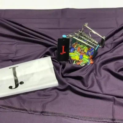 Men’s Unstitched Wash and Wear Plain Suit – Purple All-Season Fabric