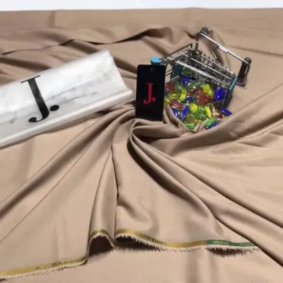 Men’s Unstitched Wash and Wear Plain Suit – Pink (4 Meter)