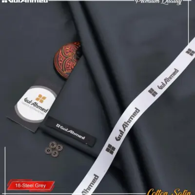 Men’s Unstitched Cotton Sotton Plain Suit – Green (4 Meter)