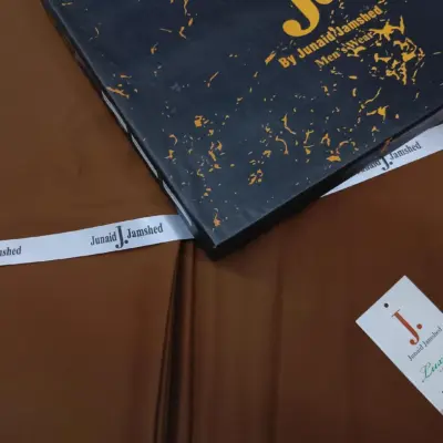 Men’s Unstitched Wash & Wear Plain Brown Suit – 4 Meter