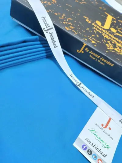 Men’s Unstitched Wash & Wear Plain Turquoise Suit – 4 Meter