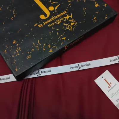 Men’s Unstitched Wash & Wear Plain Red Suit – 4 Meter