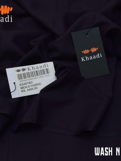 Men’s Unstitched Wash and Wear Plain Suit – Purple (4 Meter)