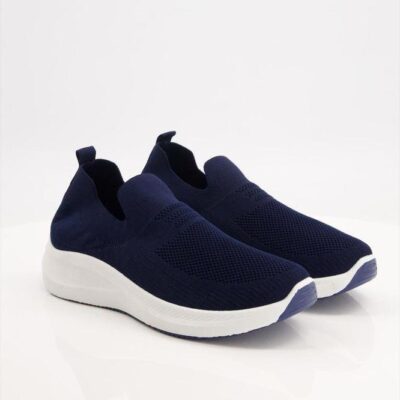 Black Camel Slip On Jogging Lightweight Shoes 8502 – Sketcher Style – Blue