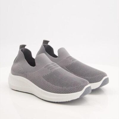 Black Camel Slip On Jogging Lightweight Shoes 8502 – Sketcher Style – Grey