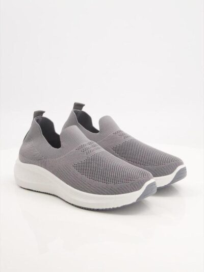 Black Camel Slip On Jogging Lightweight Shoes 8502 – Sketcher Style – Grey