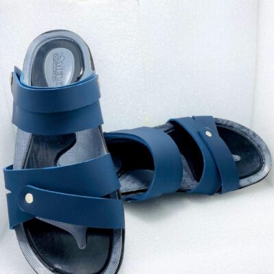 Men's Casual Synthetic Leather Sandals – Blue