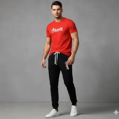 Buy Premium 2 Pcs Men’s Polyester Printed Track Suit – Best Price in Pakistan