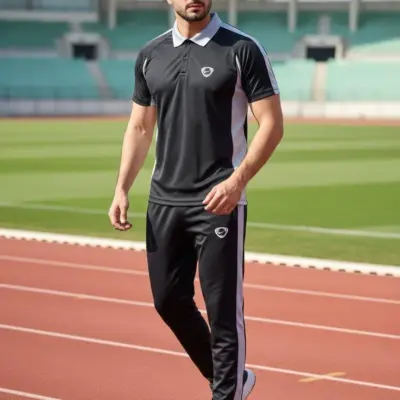 Buy 2 Pcs Men’s Dri Fit Plain Zipper Track Suit – Premium Quality