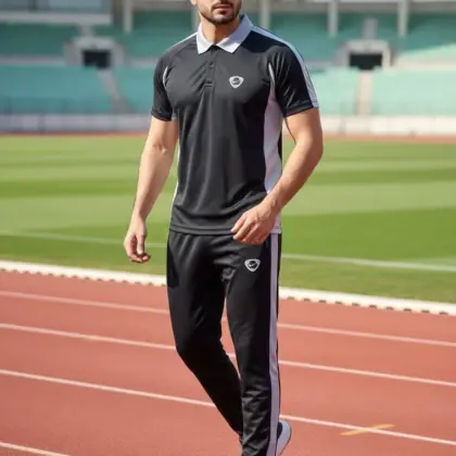 Buy 2 Pcs Men’s Dri Fit Plain Zipper Track Suit – Premium Quality