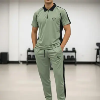 Buy 2 Pcs Men’s Dri Fit Plain Zipper Track Suit – Premium Quality