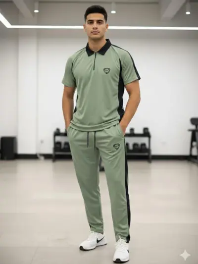 Buy 2 Pcs Men’s Dri Fit Plain Zipper Track Suit – Premium Quality