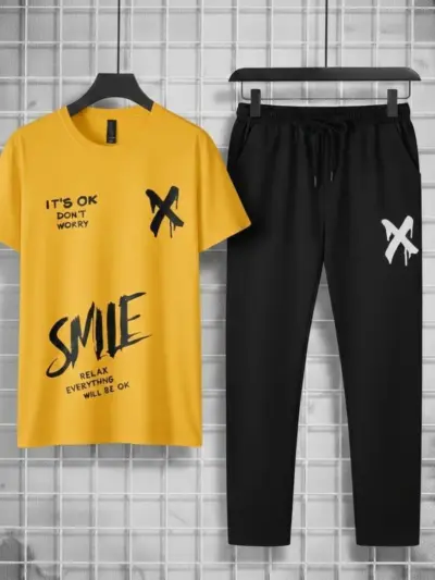 Buy Trendy Logo Printed Summer Tracksuit for Men – Premium Quality