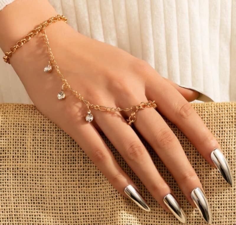 1 Pc Women’s Gold Plated Thread Bracelet – Adjustable Stainless Steel Jewelry