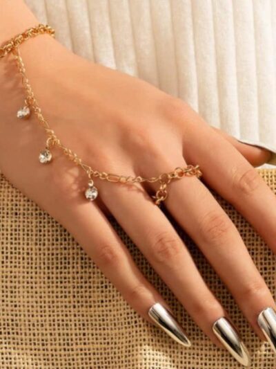 1 Pc Women’s Gold Plated Thread Bracelet – Adjustable Stainless Steel Jewelry