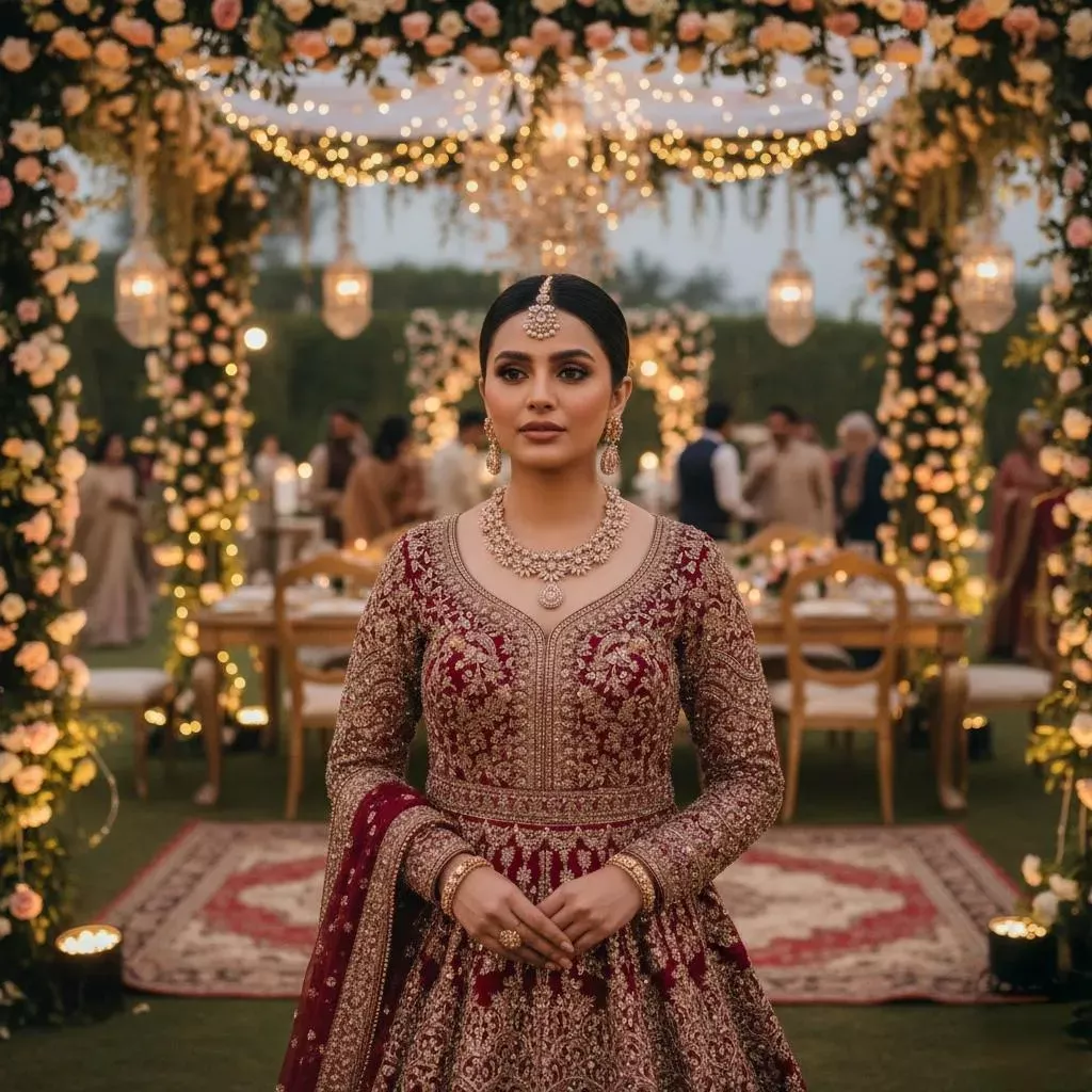 Funky Crystal Zircon Bridal Set – Golden Alloy Wedding Jewelry