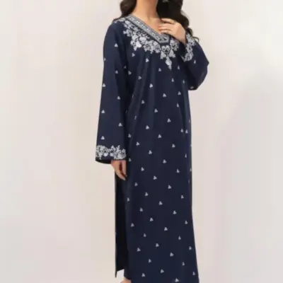 Motifze 2-Piece Women’s Unstitched Blue Lawn Embroidered Suit – 2.5m Each