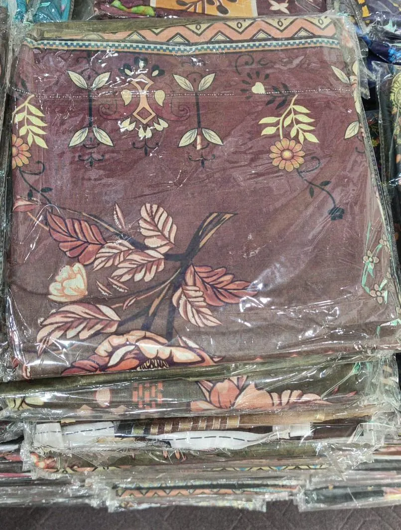 3 Pcs Women’s Unstitched Printed Lawn Suit with Cotton Trouser and Bamber Dupatta – Green