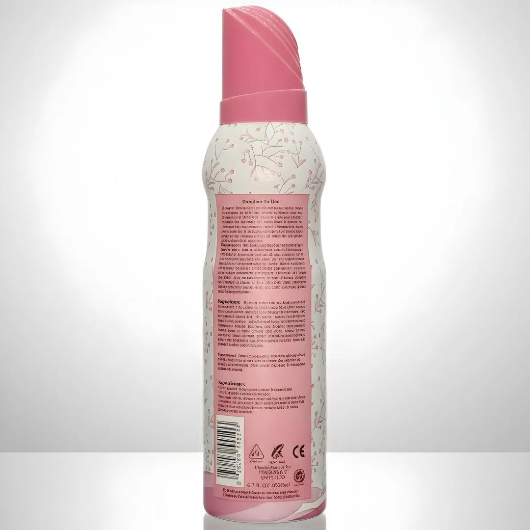 Long Lasting Women’s Body Spray 200ml – Fruity Fragrance with Lime Top Note, Pink