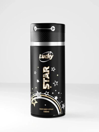Original Lucky Body Spray Star 150ml – Citrus Fragrance, Long-Lasting, Men