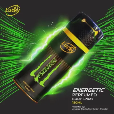 Lucky Energetic Citrus Body Spray – Long-Lasting Refreshing Unisex Fragrance (150ml)