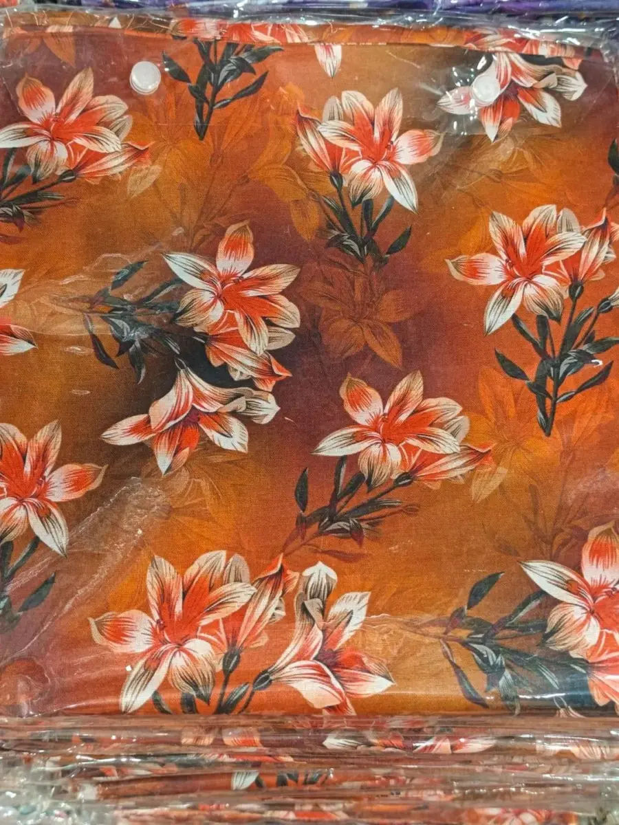 Women’s 2-Piece Unstitched Lawn Printed Suit – Mustard | 2.5 Gazz Shirt & Trouser