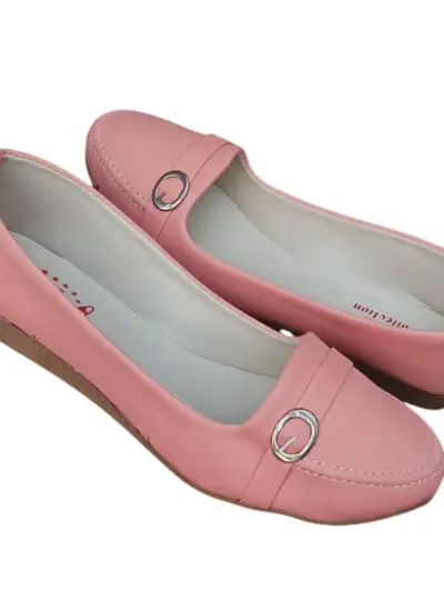 Women's Synthetic Leather Semi-Formal Rhinestone Pumps – Pink, Sizes 6-11