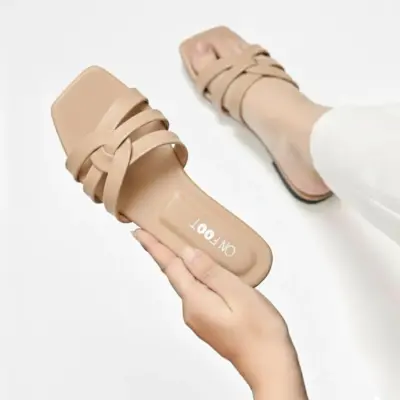 Loom Step 039 Fawn Women’s Textured Rexine Flats