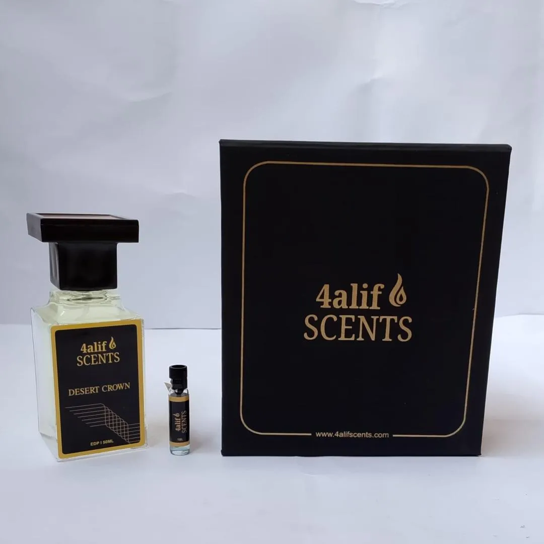 4Alif Scents Desert Crown Men’s Perfume – Oriental Refreshing 50ml