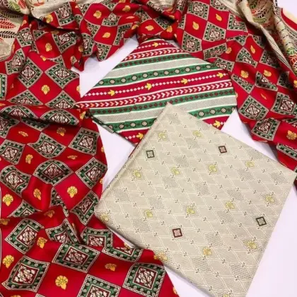 Jazmin 3-Piece Women’s Unstitched Printed Lawn Suit – Multicolor Summer Collection 2026