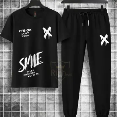 Buy Trendy Logo-Printed Summer Tracksuit for Men – Premium Quality