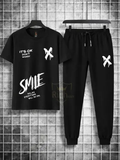 Buy Trendy Logo-Printed Summer Tracksuit for Men – Premium Quality