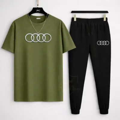 Buy Premium Audi-Logo T Shirt & Trouser Set – Stylish & Breathable