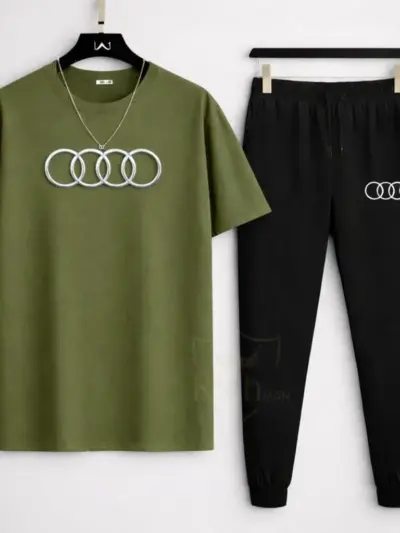 Buy Premium Audi-Logo T Shirt & Trouser Set – Stylish & Breathable