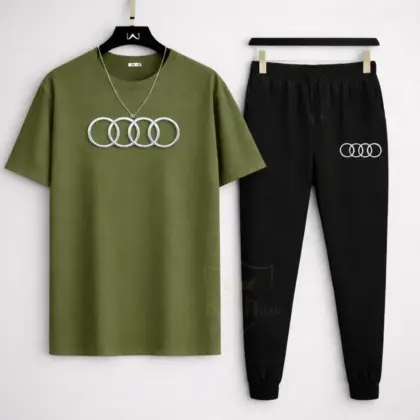 Buy Premium Audi-Logo T Shirt & Trouser Set – Stylish & Breathable