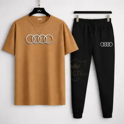 Buy Premium Audi-Logo T Shirt & Trouser Set – Stylish & Breathable