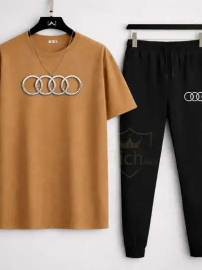 Buy Premium Audi-Logo T Shirt & Trouser Set – Stylish & Breathable