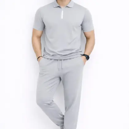 Buy Men’s Premium Plain Track Suit Set – Grey | Best Quality