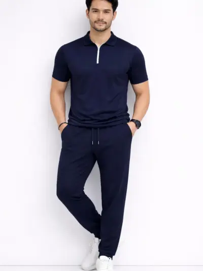 Buy Men’s Premium Plain Track Suit Set – Blue | Best Quality