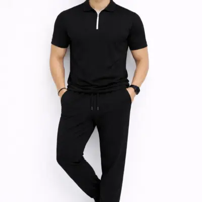 Buy Men’s Premium Plain Track Suit Set – Black | Original Quality