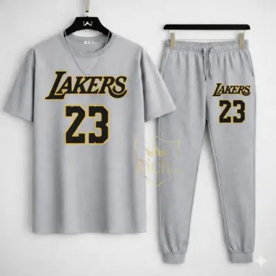 Buy Laker’s 23 Printed Summer Track Suit – Premium Cotton Set
