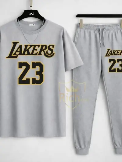 Buy Laker’s 23 Printed Summer Track Suit – Premium Cotton Set
